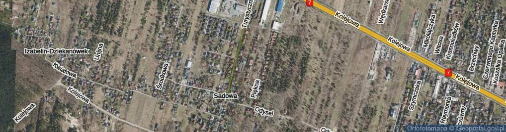 Zdjęcie satelitarne Wrzosowa ul.